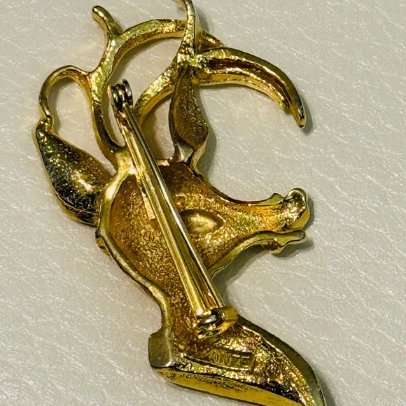 Vintage Brooch Avante Designer Pin Pendant Rudolph Retro Jewelry Ladies Fashion - Picture 9 of 15